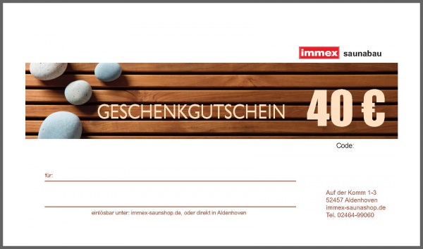 Geschenkgutschein über 40 €