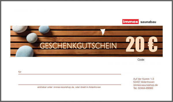Geschenkgutschein über 20 €